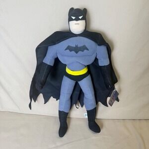 Batman Justice League Cartoon Network Plush Toy Works 2002 Vintage DC Comics 15"